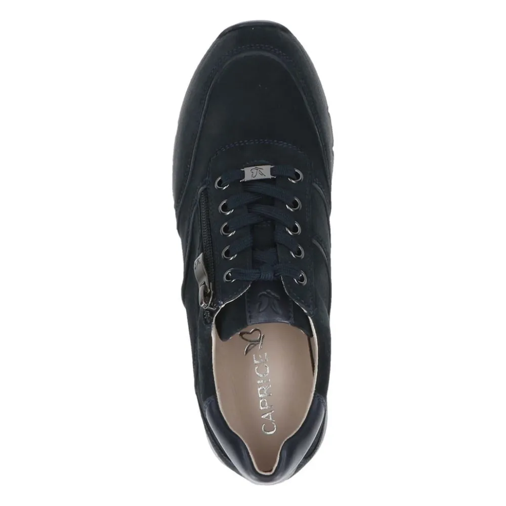 Cinders Shoe Heaven Trainers | Wedge*Caprice Classic Comfort Trainer Navy Comb