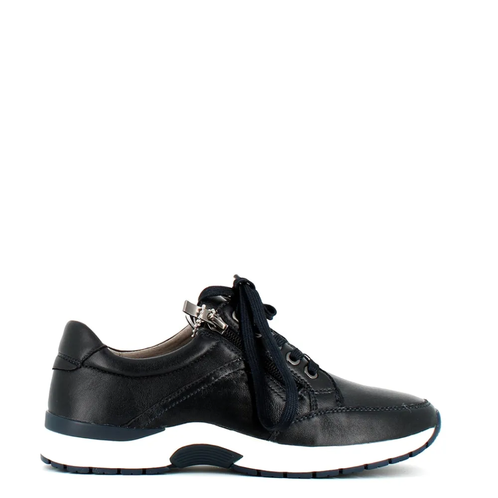 Cinders Shoe Heaven Trainers*Caprice Classic Leather Trainer Ocean Soft