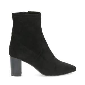 Cinders Shoe Heaven Ankle*Caprice High Heel Stretch Ankle Boot BlacK