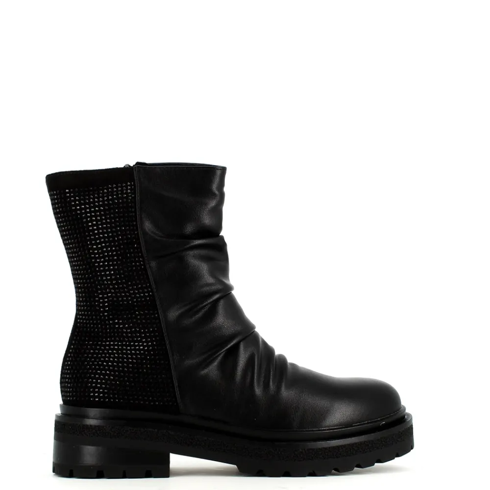 Cinders Shoe Heaven Casual Ankle | Ankle*Cinders Edit Ankle Boot Black Diamante