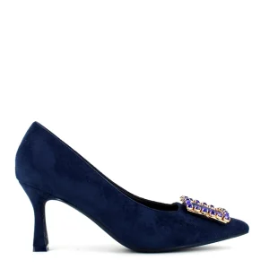 Cinders Shoe Heaven Occasion Shoes*Cinders Edit High Heel Court with Buckle Navy