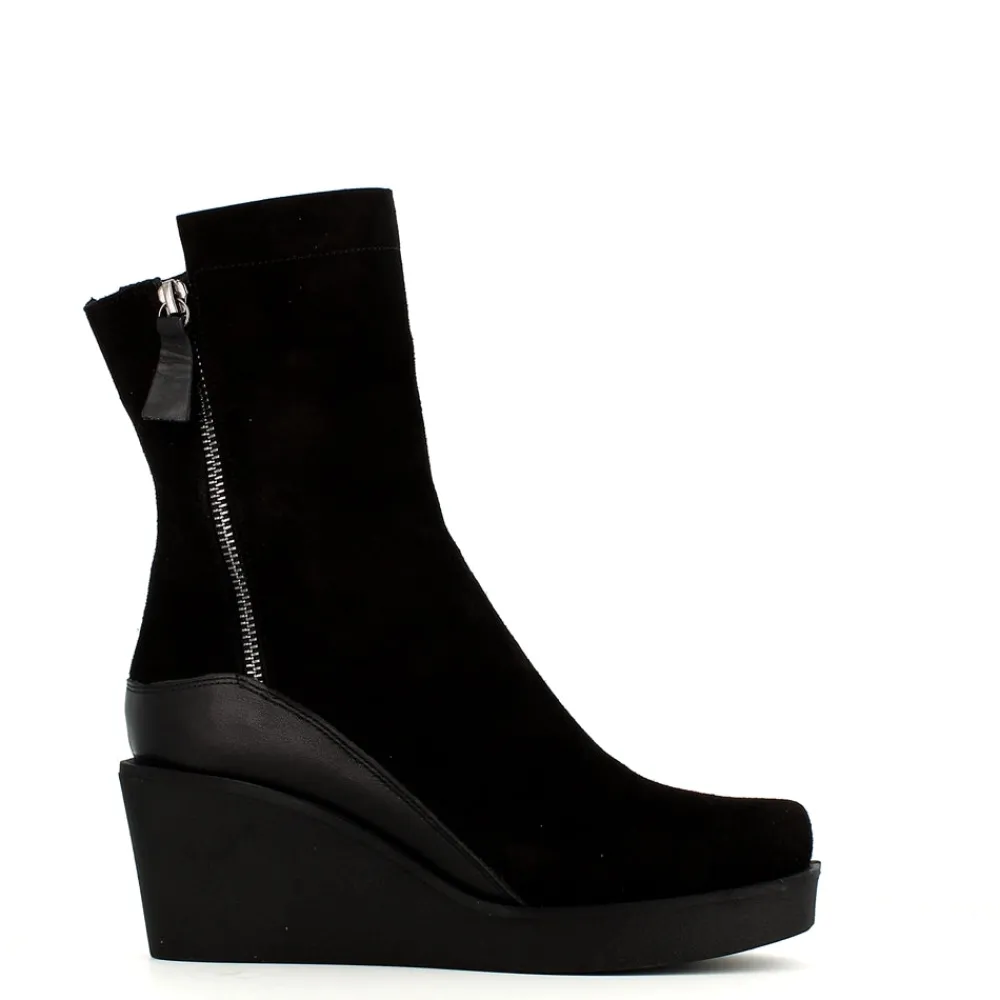 Cinders Shoe Heaven Ankle | Casual Ankle*Cinders Edit High Wedge Boot Suede Black