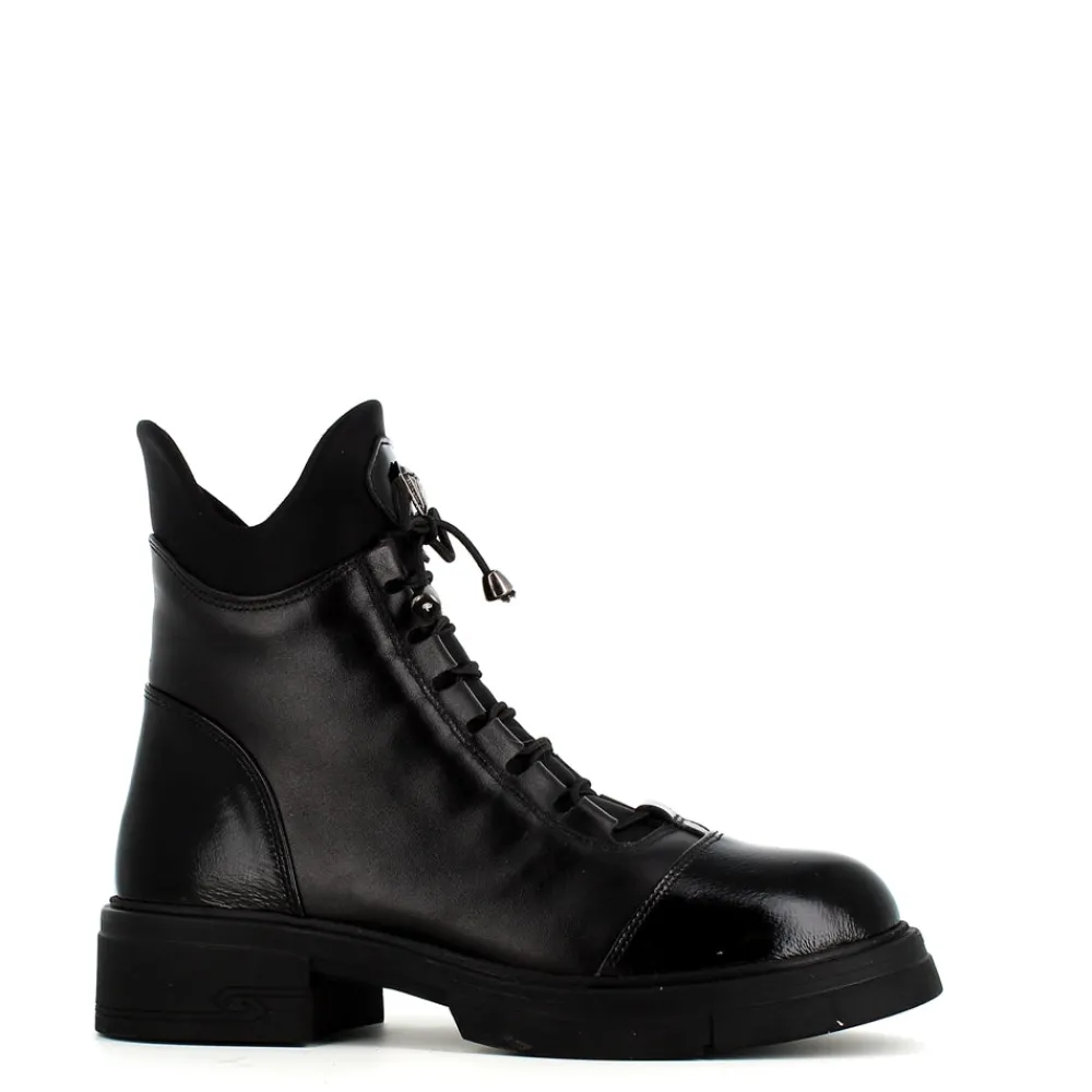 Cinders Shoe Heaven Casual Ankle | Ankle*Cinders Edit Laced Chunky Boot Black