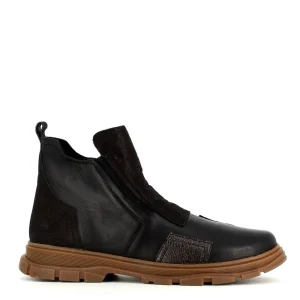 Cinders Shoe Heaven Casual Ankle | Ankle*Cinders Edit Patchwork Ankle Boot Black