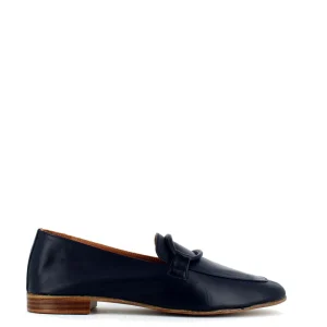 Cinders Shoe Heaven Flats & Ballerina Pumps*Cinders Edit Soft Leather Loafer Navy