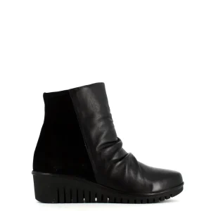 Cinders Shoe Heaven Casual Ankle | Ankle*Cinders Edit Wedge Ankle Boot Black Comb