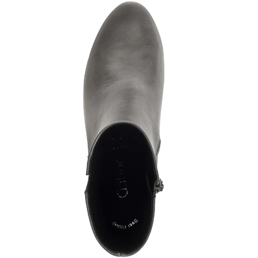 Cinders Shoe Heaven Ankle | Mid Heel*Gabor Classic Stud Ankle Boot Antic Silver