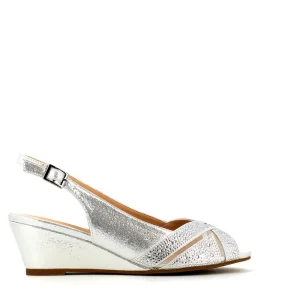 Cinders Shoe Heaven Heeled | Wedge Sandals*Glamour Minsk Occasion Wedge Silver