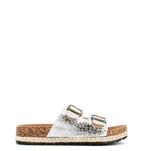 Cinders Shoe Heaven Flat*Heavenly Feet Alexis Silver