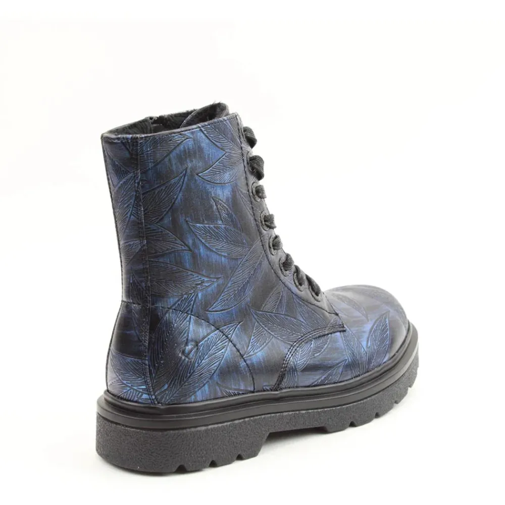 Cinders Shoe Heaven Ankle | Casual Ankle*Heavenly Feet Justina Leaves Print Deep Midnight
