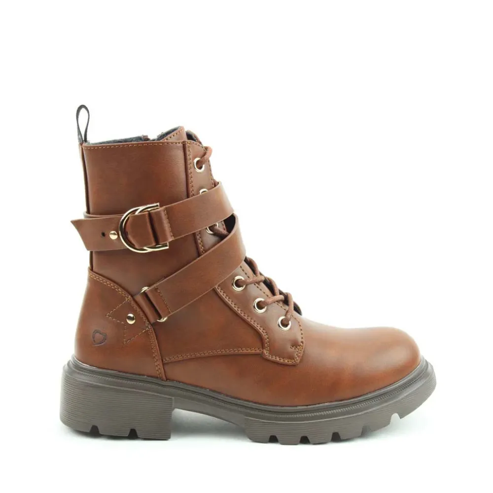 Cinders Shoe Heaven Casual Ankle | Ankle*Heavenly Feet Leni Dark Tan