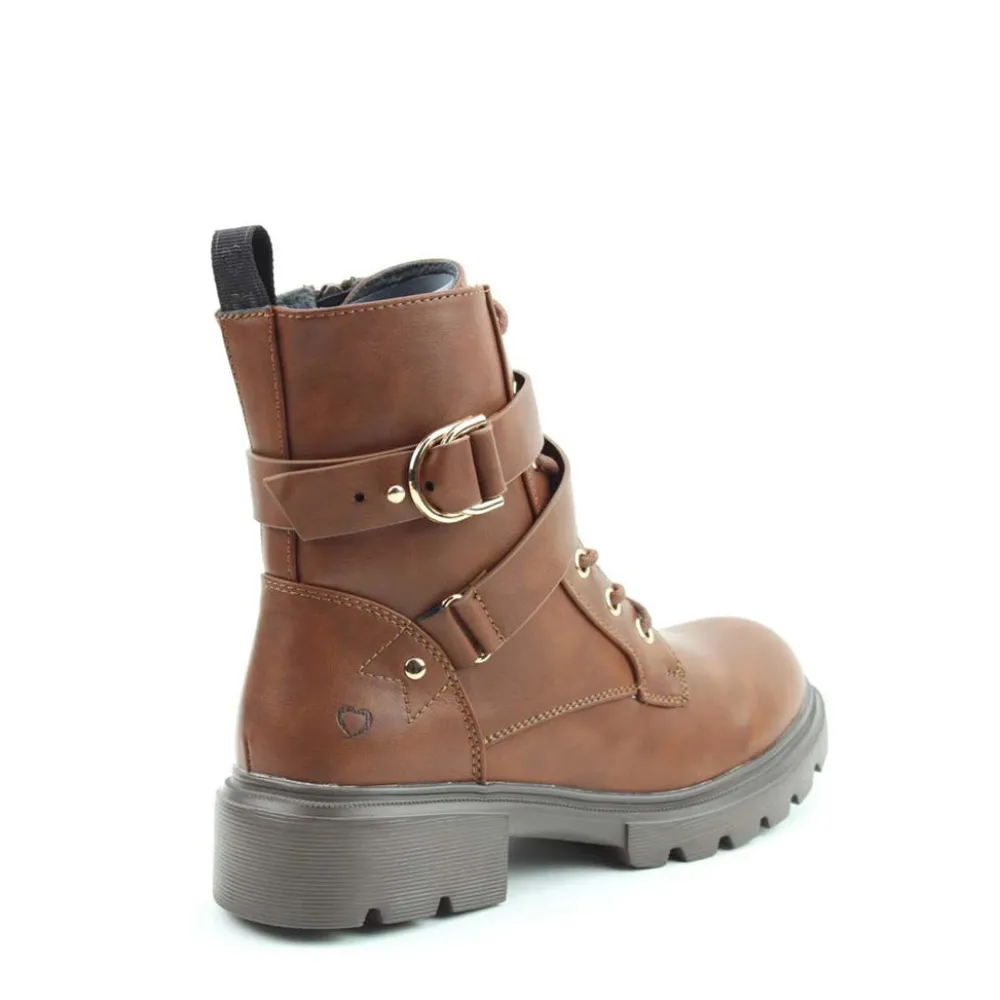 Cinders Shoe Heaven Casual Ankle | Ankle*Heavenly Feet Leni Dark Tan