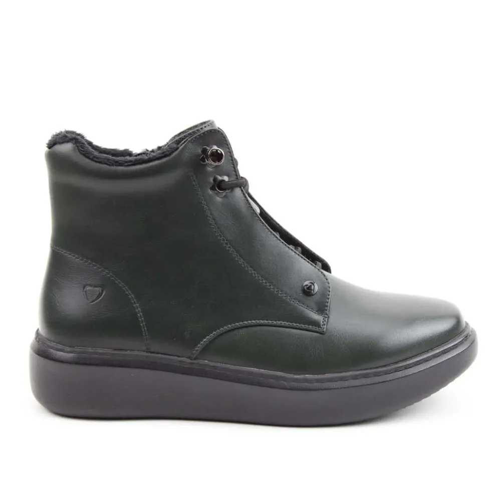 Cinders Shoe Heaven Casual Ankle | Ankle*Heavenly Feet Petra Ankle Boot Forest