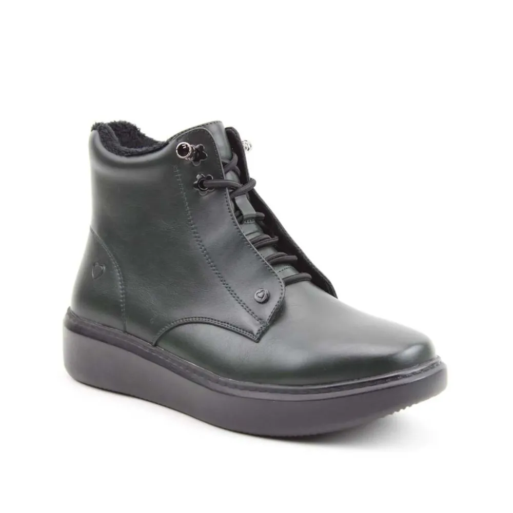 Cinders Shoe Heaven Casual Ankle | Ankle*Heavenly Feet Petra Ankle Boot Forest