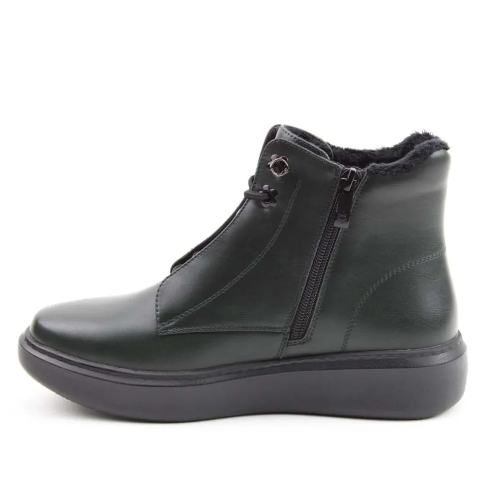 Cinders Shoe Heaven Casual Ankle | Ankle*Heavenly Feet Petra Ankle Boot Forest