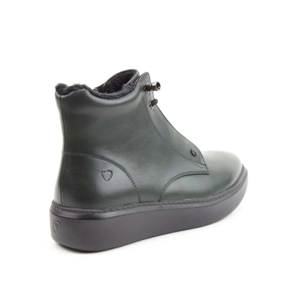 Cinders Shoe Heaven Casual Ankle | Ankle*Heavenly Feet Petra Ankle Boot Forest