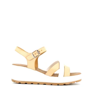 Cinders Shoe Heaven Wedge Sandals*Heavenly Feet Tarisa Nude White