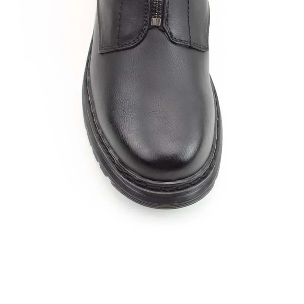 Cinders Shoe Heaven Casual Ankle | Ankle*Heavenly Feet Yolanda Zip Boot Black