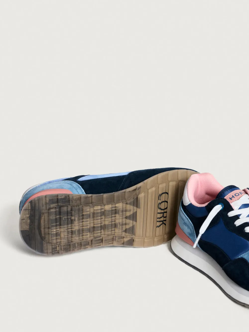 Cinders Shoe Heaven Trainers*Hoff Cork Trainer Navy Comb