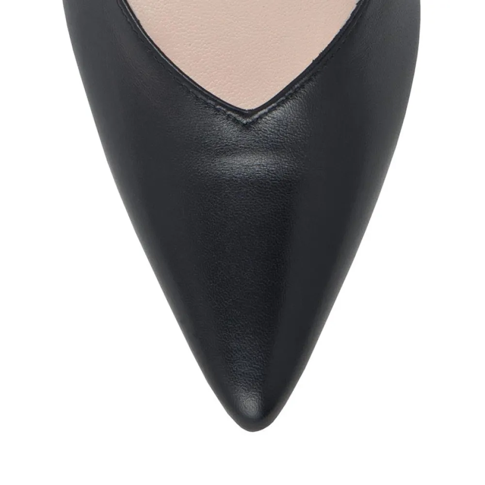 Cinders Shoe Heaven Occasion Shoes | Mid Heel*Hogl Classic Court Shoe Black Leather