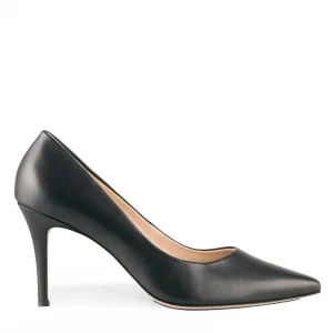 Cinders Shoe Heaven Occasion Shoes*Hogl High Stilleto Court Shoe Black Leather