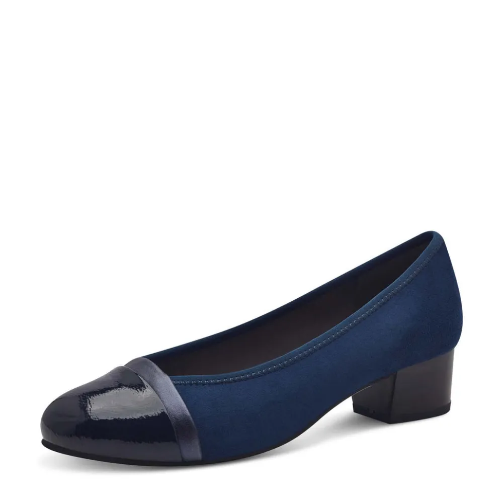 Cinders Shoe Heaven Occasion Shoes | Mid Heel*Jana Classic Court Shoe Navy