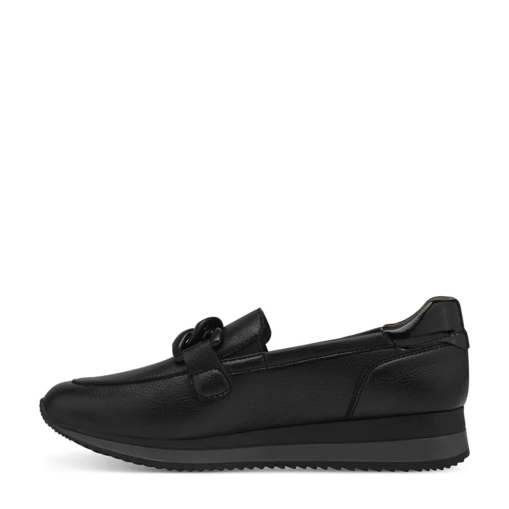 Cinders Shoe Heaven Wedge*Jana Classic Loafer Black