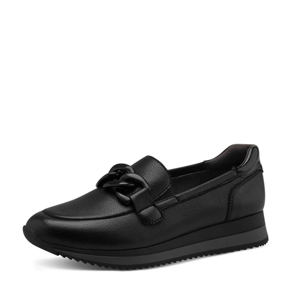 Cinders Shoe Heaven Wedge*Jana Classic Loafer Black