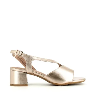 Cinders Shoe Heaven Wedge Sandals*Jana Strappy Sandal Champagne