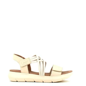 Cinders Shoe Heaven Flat | Wedge Sandals*Jana Strappy Velcro Sandal Beige