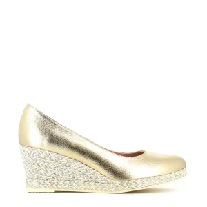 Cinders Shoe Heaven Wedge*Jose Saenz Classic Wedge Champagne