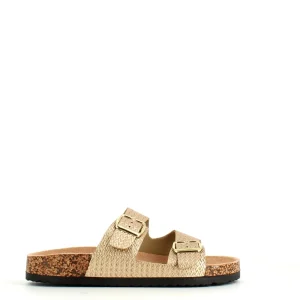Cinders Shoe Heaven Flat*Le Arlésiennes Summer Slide Gold