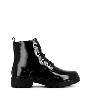 Cinders Shoe Heaven Ankle*Les Arlésiennes Patent Ankle Boot Black