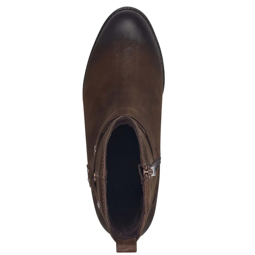 Cinders Shoe Heaven Casual Ankle | Ankle*Marco Tozzi Cowboy Boot Cafe Nubuck