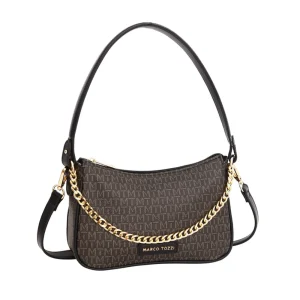 Cinders Shoe Heaven Bags & Accessories*Marco Tozzi Logo Shoulder Bag Black Comb
