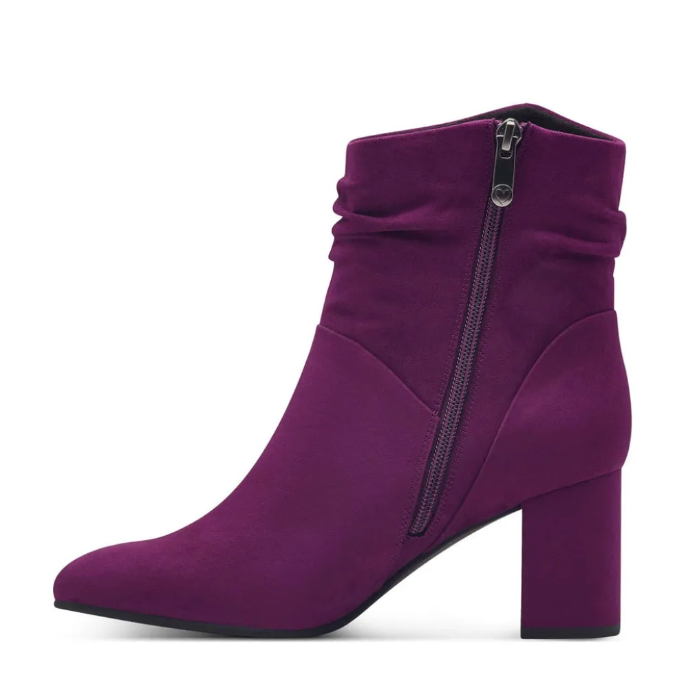 Cinders Shoe Heaven Ankle*Marco Tozzi Slouch Ankle Boot Grape