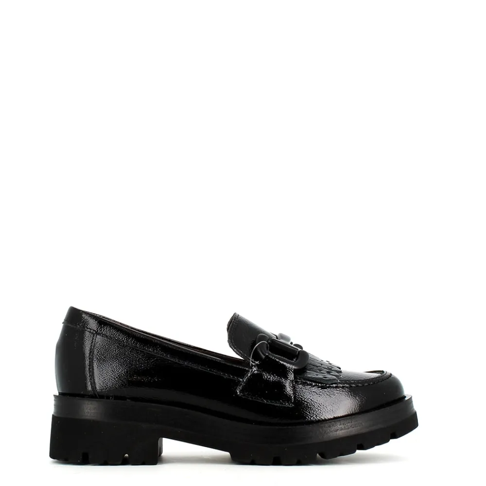 Cinders Shoe Heaven Flats & Ballerina Pumps*Pitillos Classic Penny Loafer Black Patent
