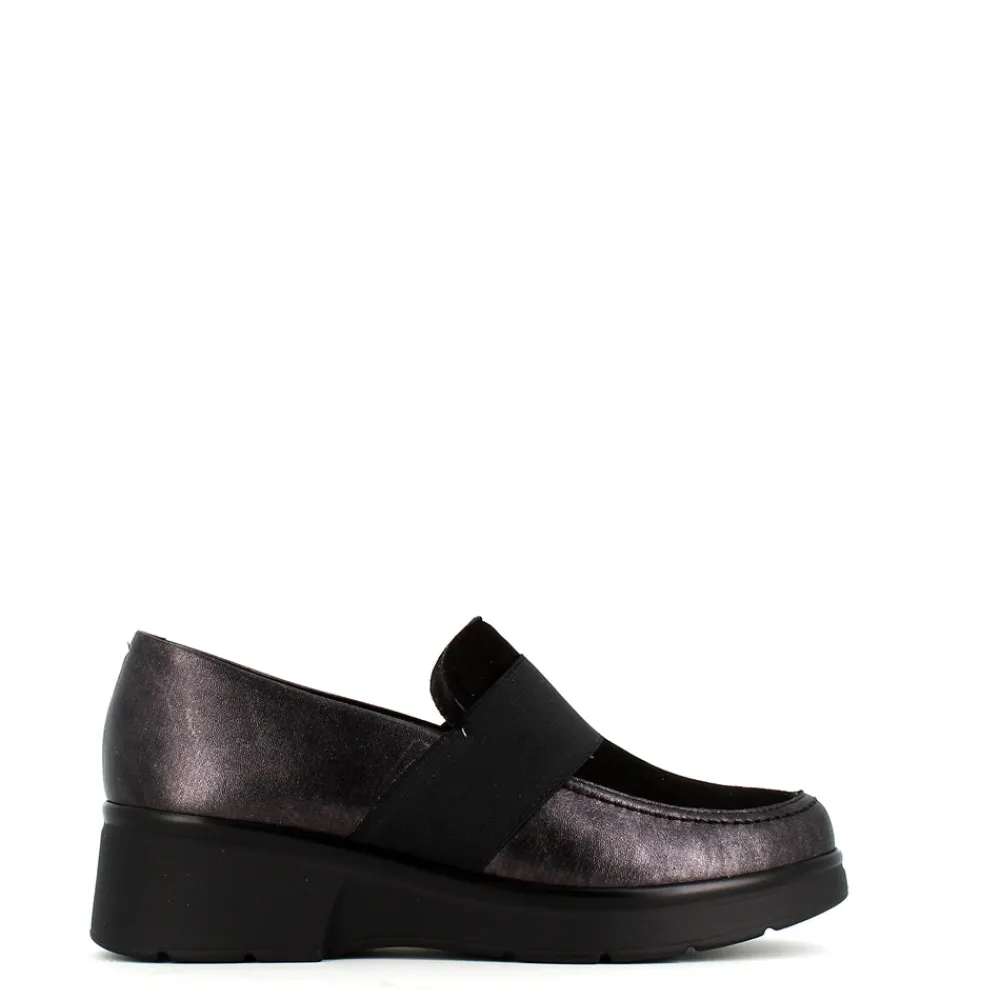 Cinders Shoe Heaven Wedge*Pitillos Leather Wedge Shoe Black