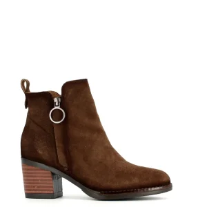 Cinders Shoe Heaven Ankle*Porronet Nubuck Ankle Boot Mocca