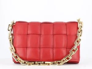 Cinders Shoe Heaven Bags & Accessories*Pulicati Soft Leather Weave Bag Rosso