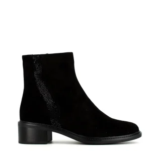 Cinders Shoe Heaven Ankle*Regarde Le Ciel Moira Suede Ankle Boot Black