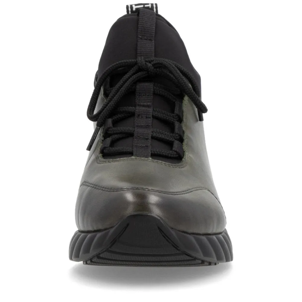 Cinders Shoe Heaven Trainers | Wedge*Remonte Casual Shoe Forest Leaf/Black