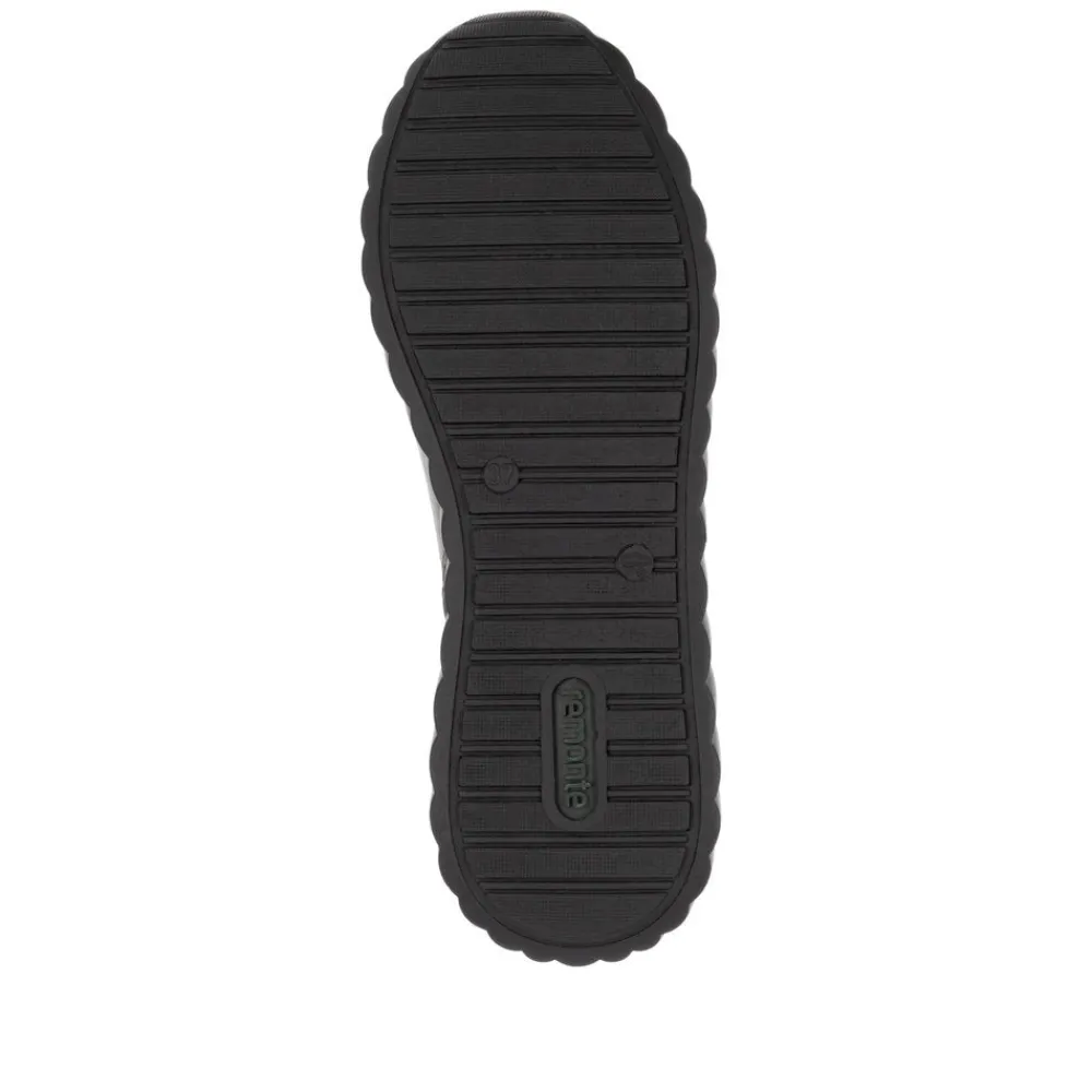 Cinders Shoe Heaven Trainers | Wedge*Remonte Casual Shoe Forest Leaf/Black