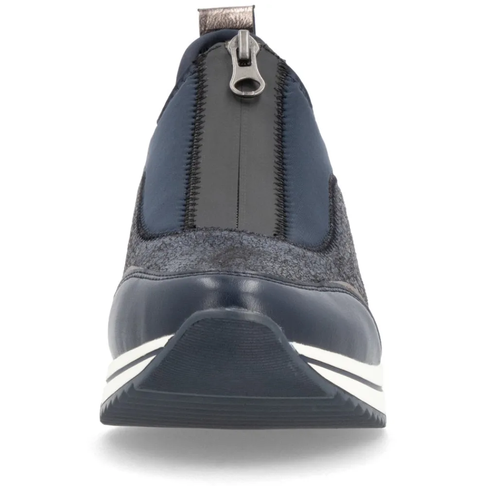 Cinders Shoe Heaven Trainers | Wedge*Remonte Casual Wedge Navy/ Old Silver