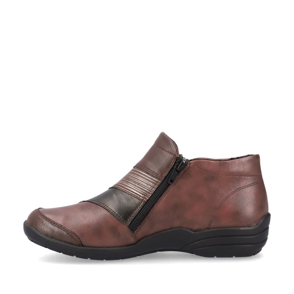 Cinders Shoe Heaven Casual Ankle | Ankle*Remonte High Cut Shoe Burguandy/Multi