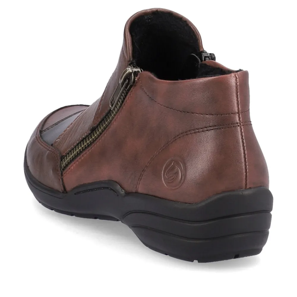 Cinders Shoe Heaven Casual Ankle | Ankle*Remonte High Cut Shoe Burguandy/Multi