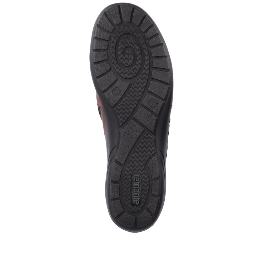Cinders Shoe Heaven Casual Ankle | Ankle*Remonte High Cut Shoe Burguandy/Multi