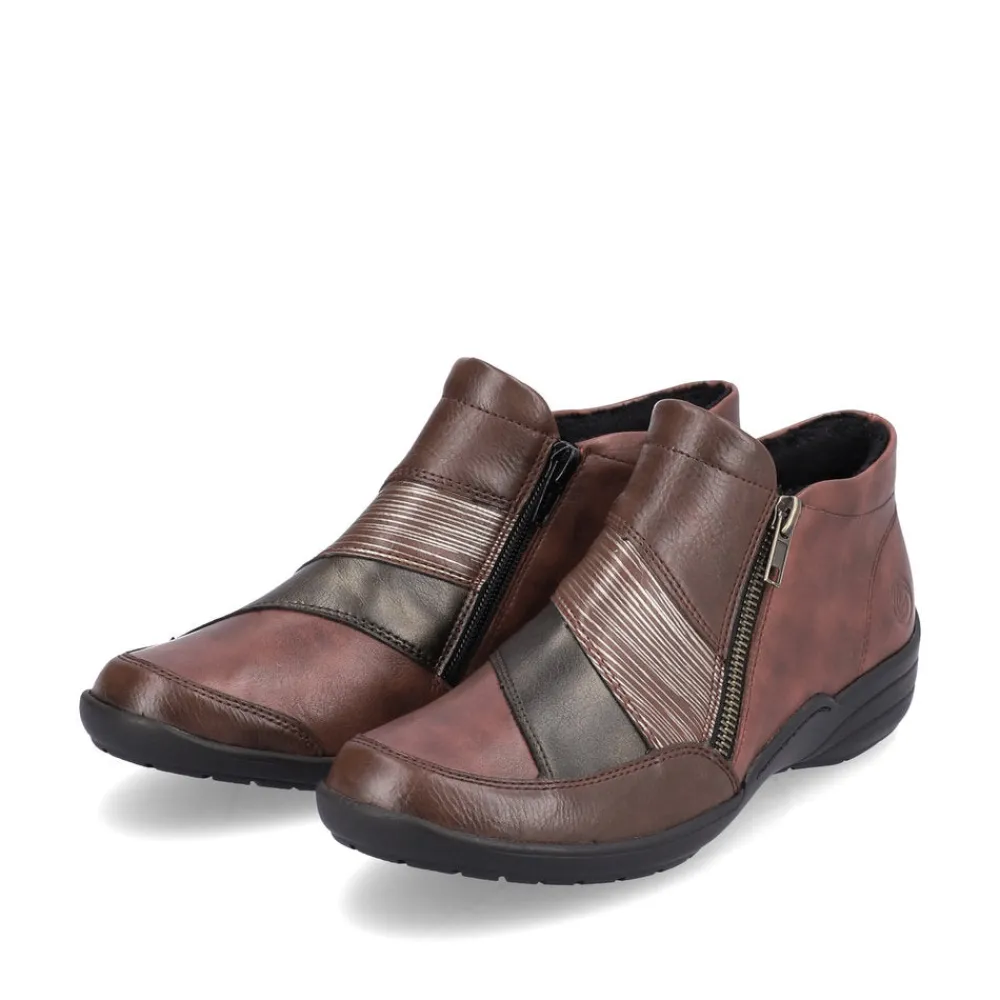 Cinders Shoe Heaven Casual Ankle | Ankle*Remonte High Cut Shoe Burguandy/Multi