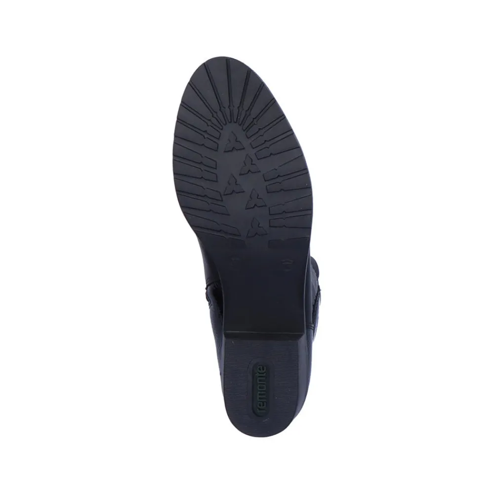 Cinders Shoe Heaven Casual Ankle*Remonte Laced Ankle Boot Black Mix
