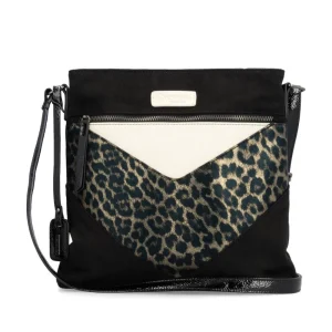 Cinders Shoe Heaven Bags & Accessories*Remonte Large Shoulder Bag Black Leopard Print